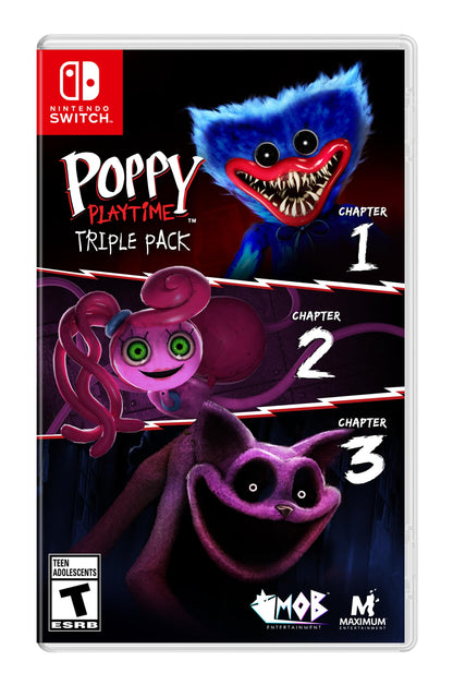 Maximum Entertainment Poppy Playtime Triple Pack for Nintendo Switch - Model MEU-PPT-SWI