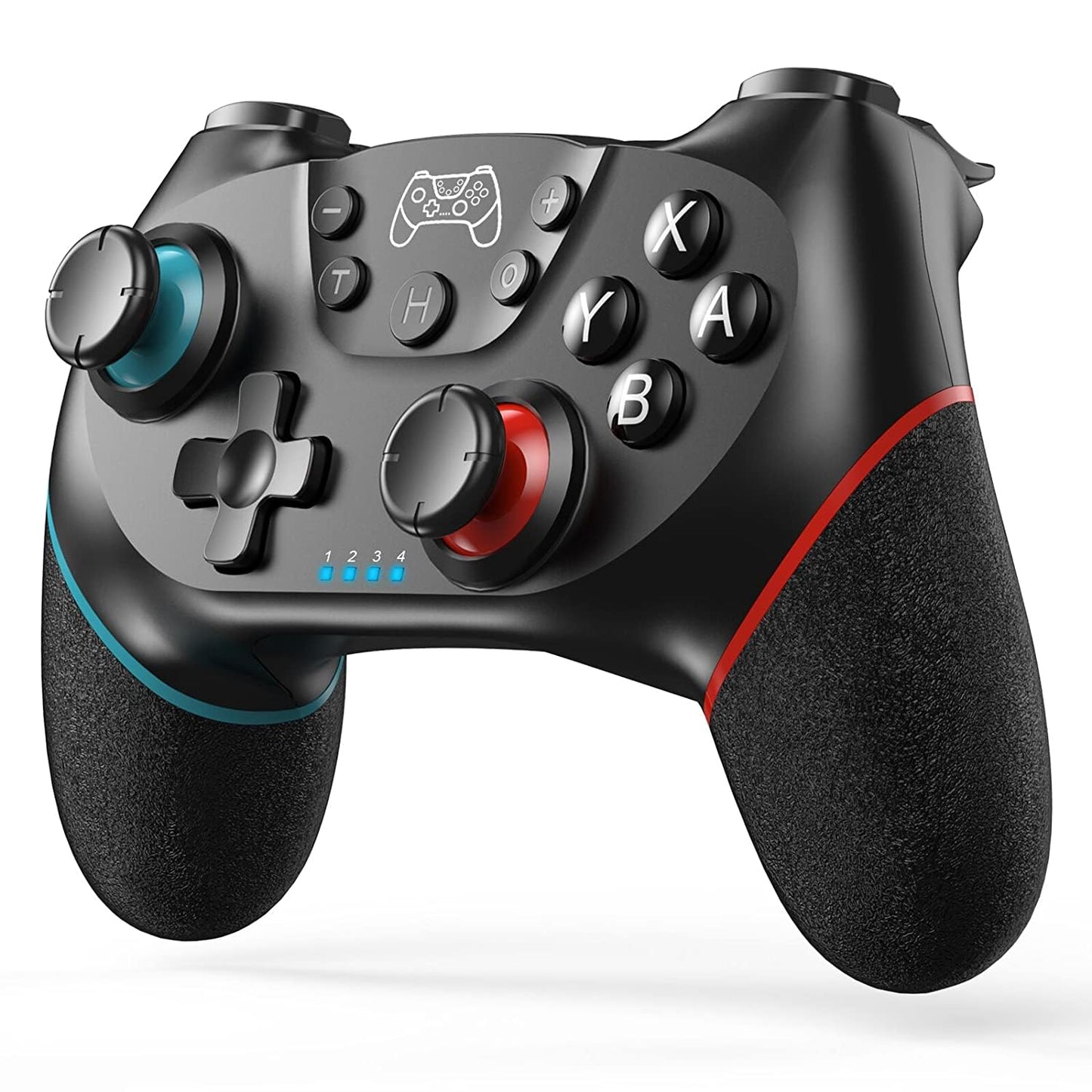 Diswoe Wireless Pro Controller for Switch/Switch Lite/OLED - Adjustable Turbo Vibration, Ergonomic Design, Black, Model XB-324