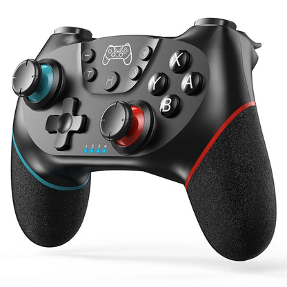 Diswoe Wireless Pro Controller for Switch/Switch Lite/OLED - Adjustable Turbo Vibration, Ergonomic Design, Black, Model XB-324