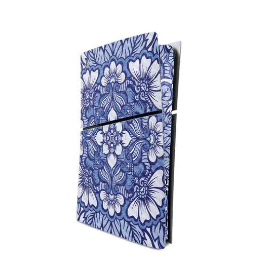 MightySkins Carbon Fiber Skin for PS5 Playstation 5 Slim Digital Edition Console Only - Flower Mandala Protective Durable Textured Carbon Fiber Finish Easy to Apply Made in The USA