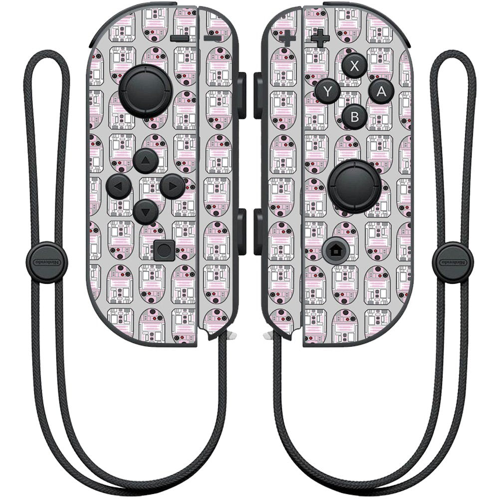 MIGHTY SKINS Nintendo Joy-Con Controller Skin Sticker - Pink Galaxy Bots, Model NIJOYCO-Pink Galaxy Bots