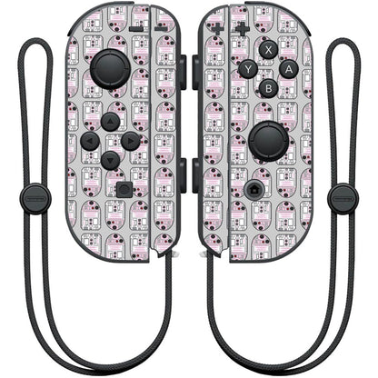 MIGHTY SKINS Nintendo Joy-Con Controller Skin Sticker - Pink Galaxy Bots, Model NIJOYCO-Pink Galaxy Bots