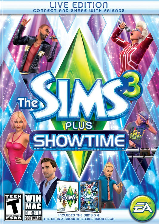 Electronic Arts The Sims 3 Plus Showtime - PC Game, One Size, One Color, Model 1696911