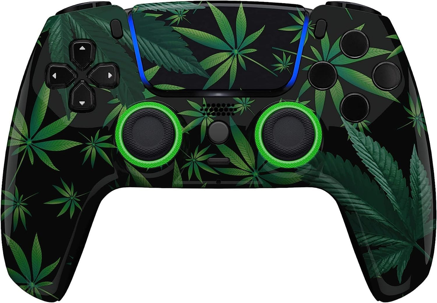 Custom Controllerzz Wireless Controller Compatible with PS5 - Multiple Designs Available (PS5 Weeds)