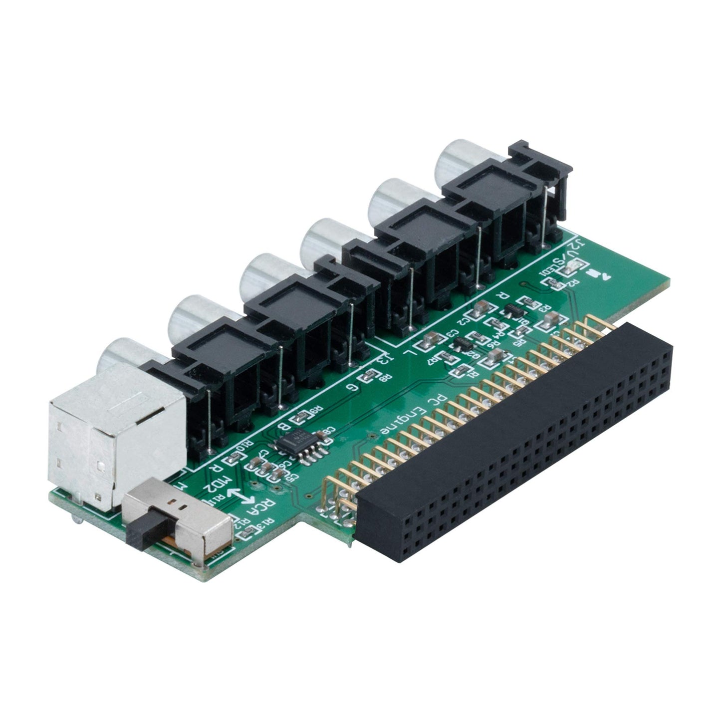 Mcbazel RGBS Video Booster & Audio Converter PCB Board for NEC PCE PC Engine, Model av-040042
