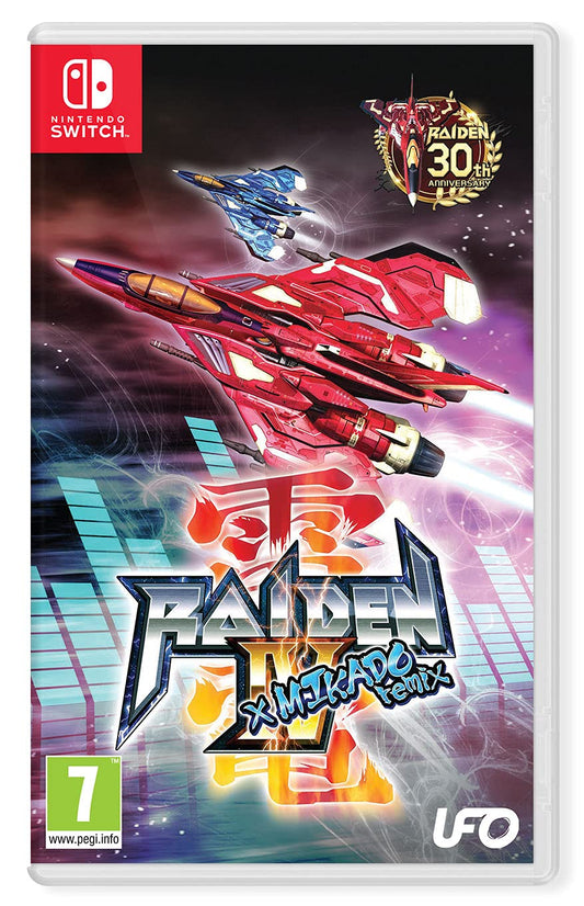 PQube Raiden IV x MIKADO Remix Game for Nintendo Switch - Model FG-RAI4-NSW-EFIGS