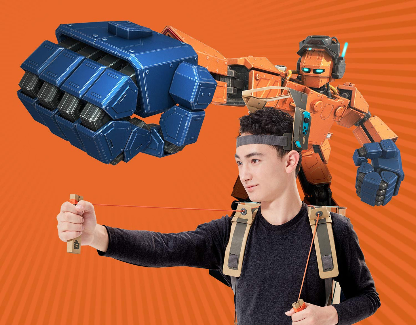 Nintendo Labo Toy-Con 02 Robot Kit for Nintendo Switch - Small, Orange/Grey, Interactive Building Set