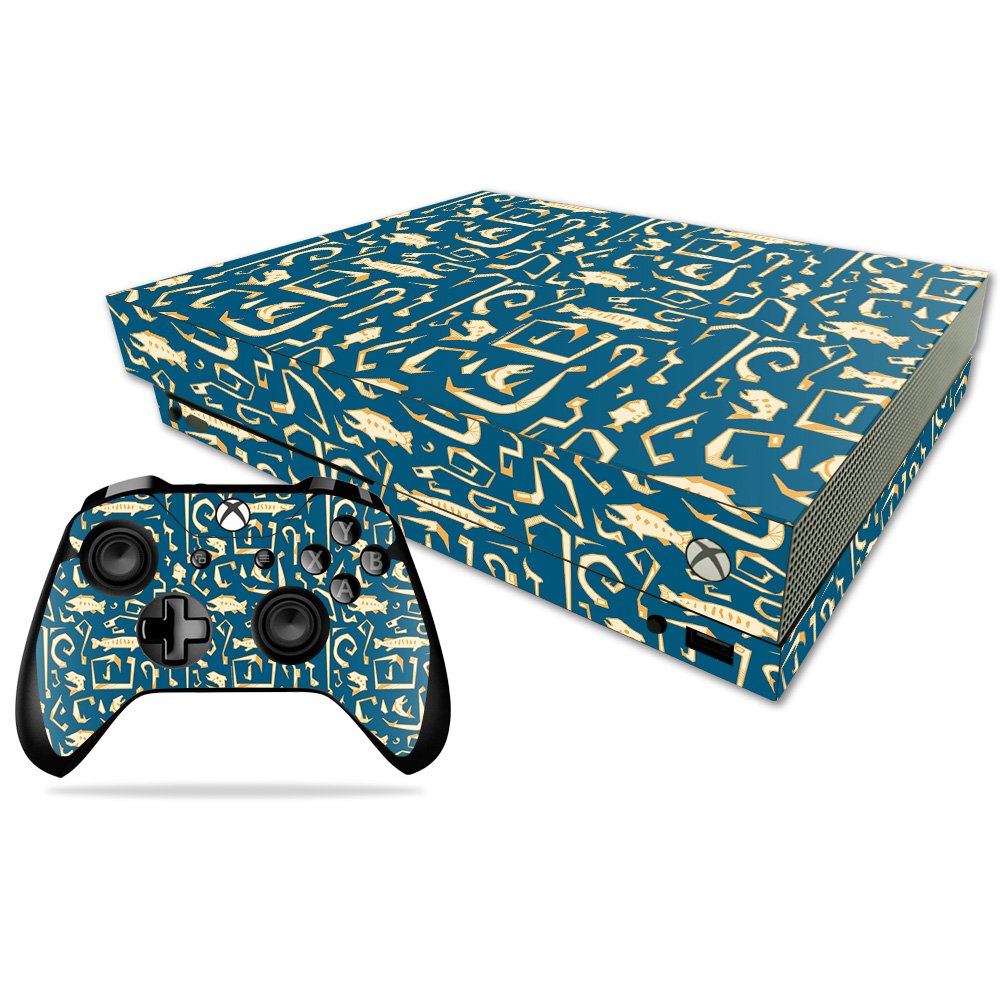MIGHTY SKINS Xbox One X Combo Skin - Durable Vinyl Decal Wrap, Deco Fish Design, Easy Apply/Remove, Made in USA