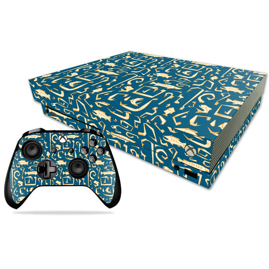 MIGHTY SKINS Xbox One X Combo Skin - Durable Vinyl Decal Wrap, Deco Fish Design, Easy Apply/Remove, Made in USA