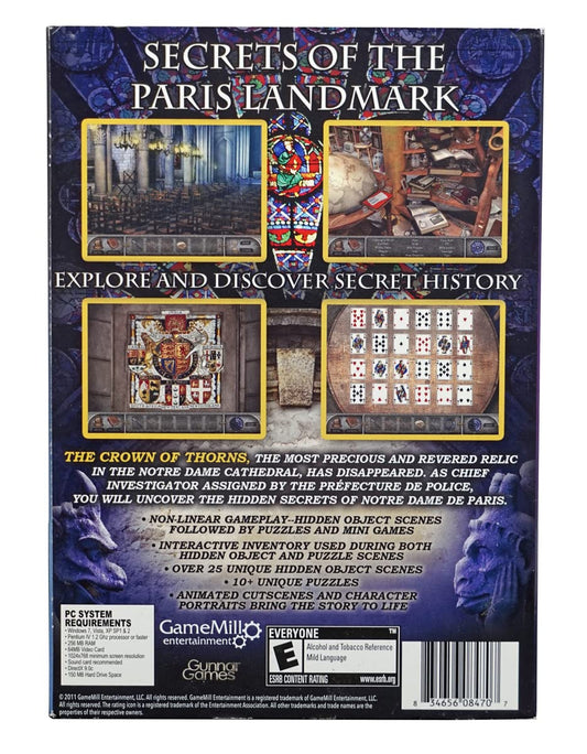 Game Mill Hidden Mysteries: Notre Dame / Civil War - Windows XP/Vista/7, Model 9398