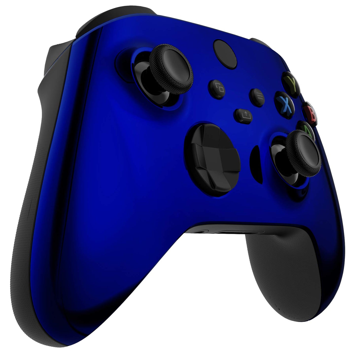 eXtremeRate Custom Shell for Xbox Controller - Chrome Blue Faceplate - Model FX3D404