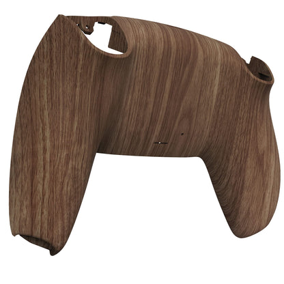 eXtremeRate PS5 Controller Custom Back Housing - Wood Grain Pattern, Model DPFS2001, Soft Touch Replacement Shell Cover
