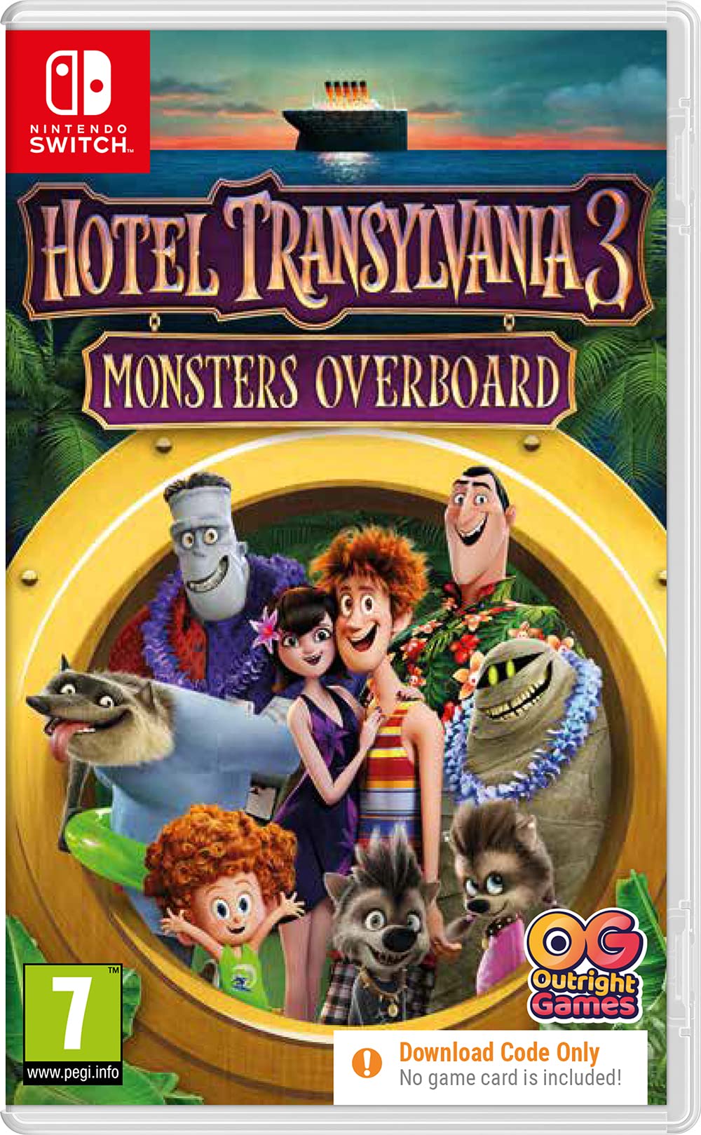 Outright Games Hotel Transylvania 3: Monsters Overboard (Nintendo Switch) - Model HT3SW00, Code-in-Box Edition
