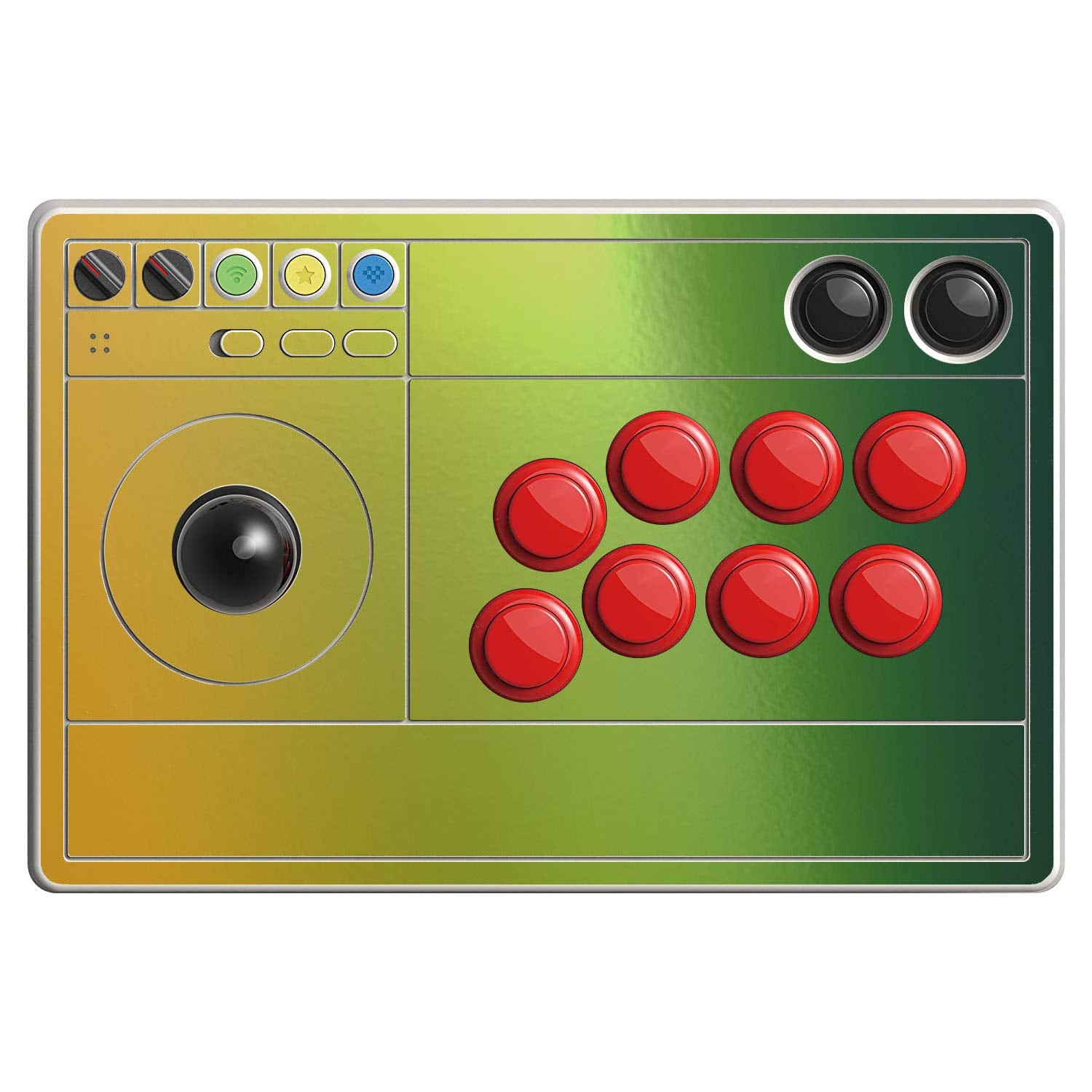 SopiGuard Sticker Skin for 8BitDo Arcade Stick Top Panel Only Vinyl Decal Wrap (Flip Fresh Spring)