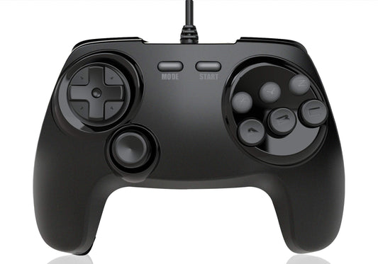 Retro Fighters BrawlerGen 2-In-1 Controller for Sega Saturn & Genesis - Classic Retro Gaming