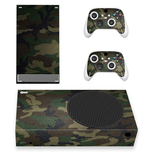 PlayVital Army Green Camouflage Custom Vinyl Skins for Xbox Core Wireless Controller  Wrap Decal Cover Stickers for Xbox Series S Console Controller