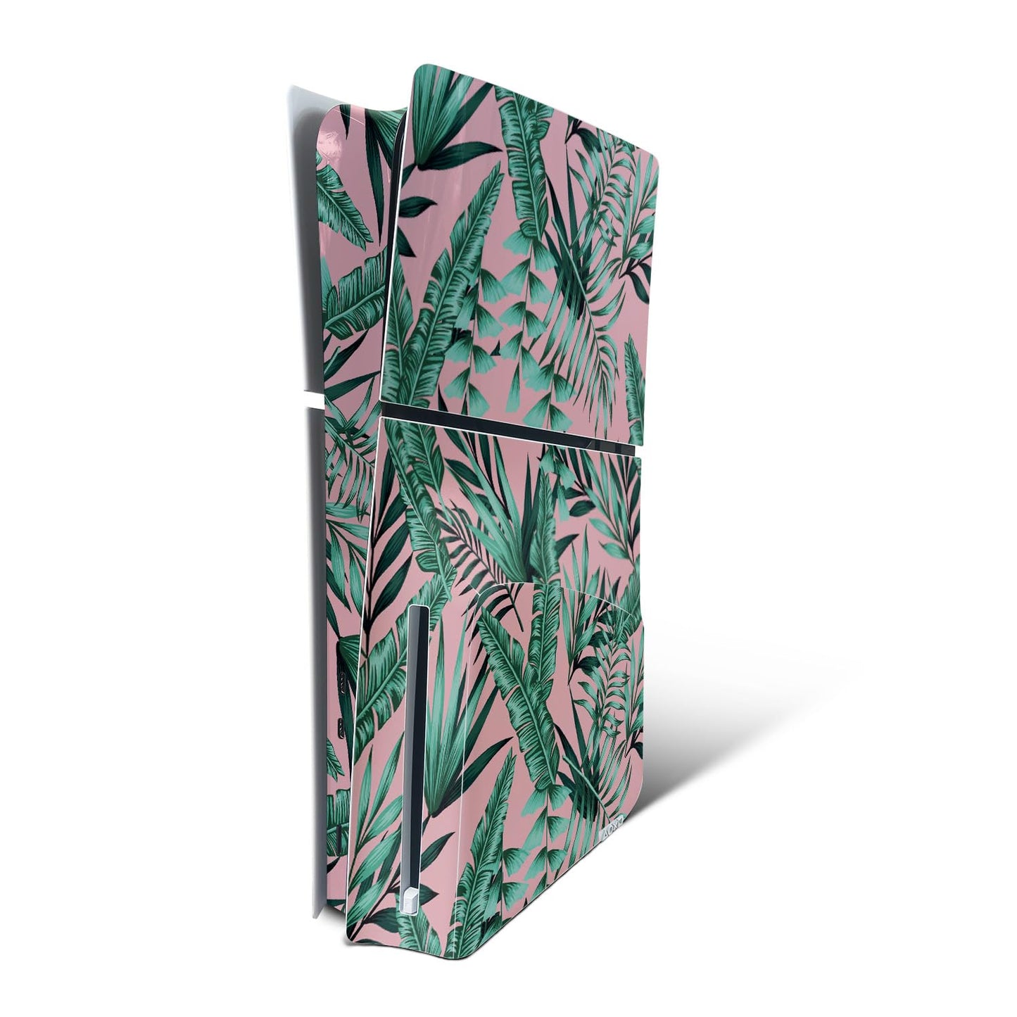 MightySkins Skin Compatible with PlayStation 5 Slim Disk Edition Console Only - Two Tone Tropical | Protective  Durable  and Unique Vinyl Decal wrap Cover | Easy to Apply | Made in The USA