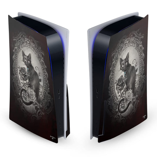 Head Case Designs Officially Licensed Alchemy Gothic Paracelsus Cat Gothic Vinyl Faceplate Sticker Gaming Skin Decal Cover Compatible With Sony PlayStation 5 PS5 Disc Edition Console