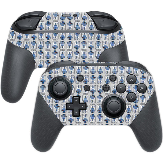 MIGHTY SKINS Nintendo Switch Pro Controller Skin - Galaxy Bots | Durable Vinyl Decal Wrap | Easy to Apply and Remove