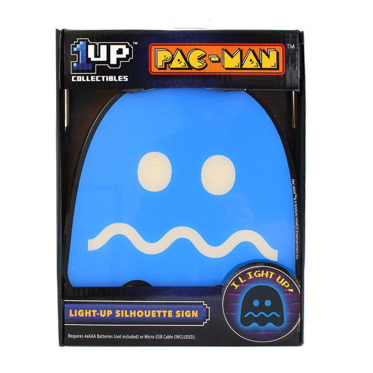 ARCADE1UP Pac-Man Light - Blue Scared Ghost Silhouette, 1.5" x 8" x 8"