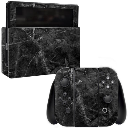 MIGHTY SKINS Nintendo Switch Skin - Black Marble Vinyl Decal, Durable & Easy to Apply, Model NISWI-Black Marble