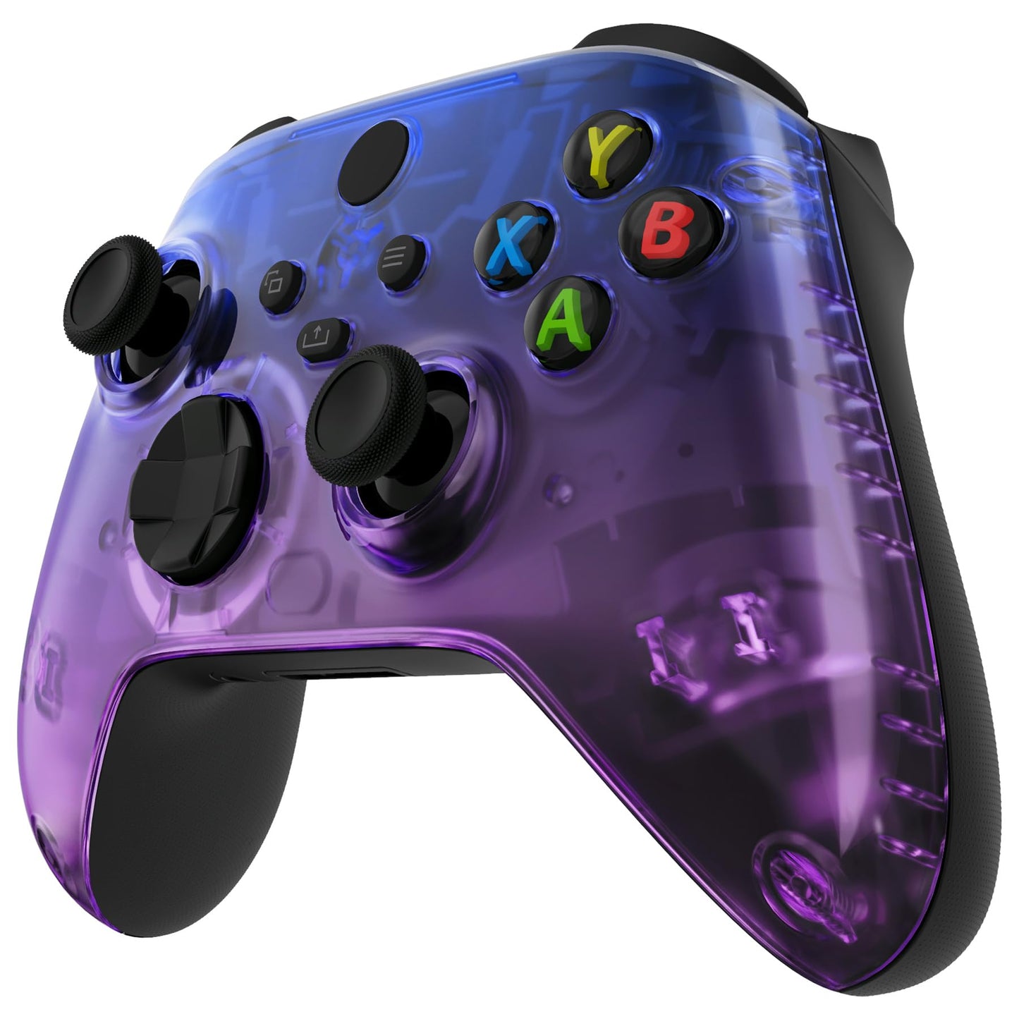 eXtremeRate Xbox Series X & S Controller Faceplate - Gradient Translucent Bluebell Plastic Shell - Model FX3P353