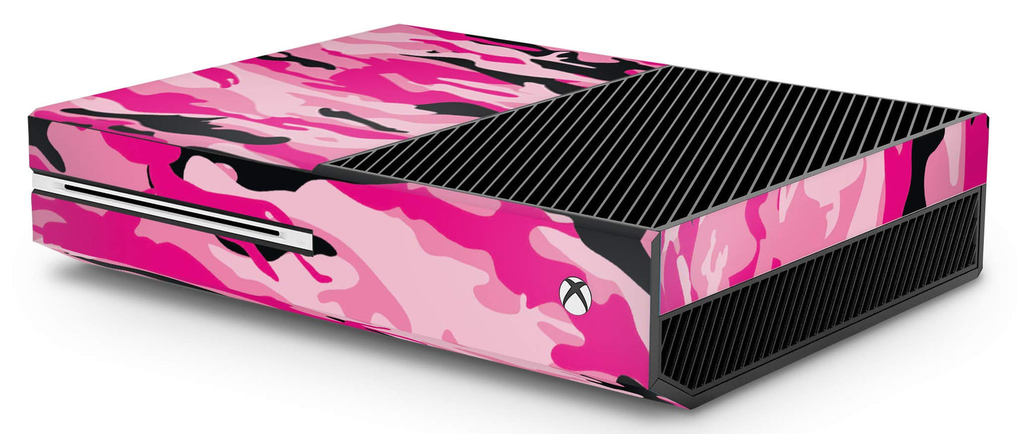 giZmoZ n gadgetZ Xbox One Pink Camo Console Skin Decal + 2 Controller Skins, Vinyl, GNG Model