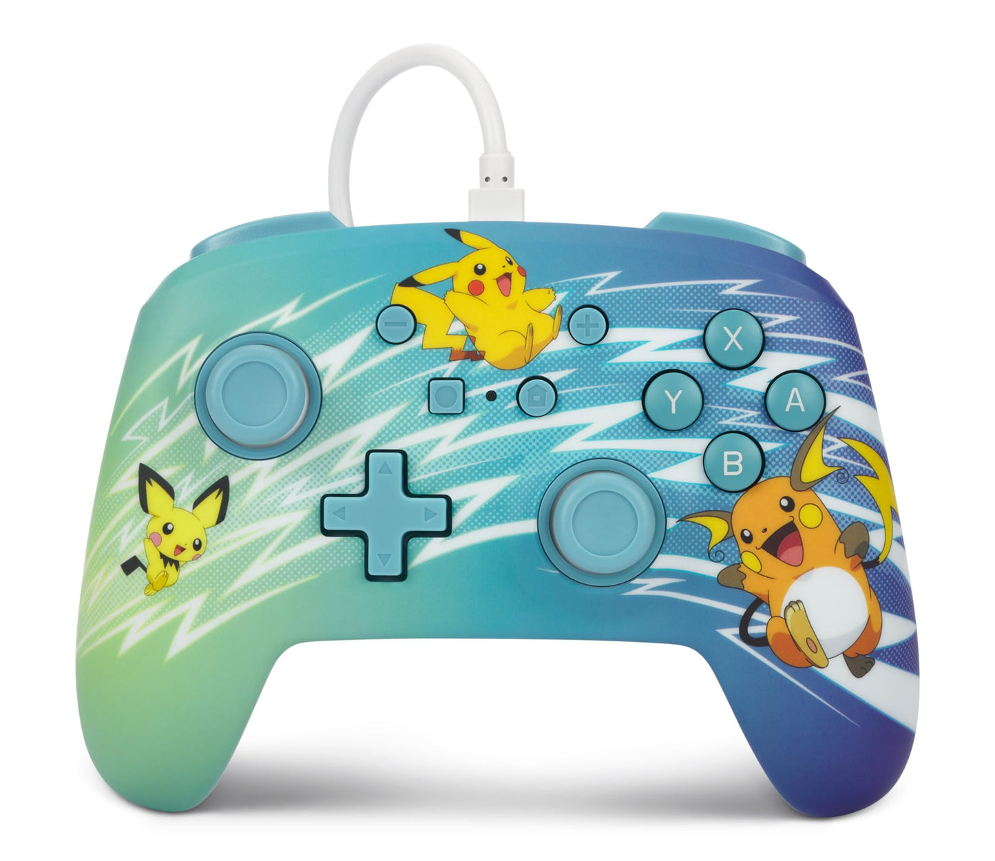 PowerA Enhanced Wired Controller for Nintendo Switch - Pikachu Evolution, Mappable Buttons, Model NSGP0221-01