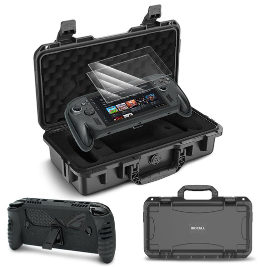 Diocall Carrying Case for Rog Xbox Ally X/Rog Xbox Ally 2025  3 IN 1 Accessories Bundle Include Waterproof Hard Case  Protective Cover Case with Stand and Screen Protectors