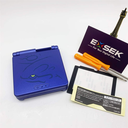 EXSEK GBA SP Shell Case  Full Parts Replacement Housing Shell Pack for Gameboy Advance SP (SP Kyo)