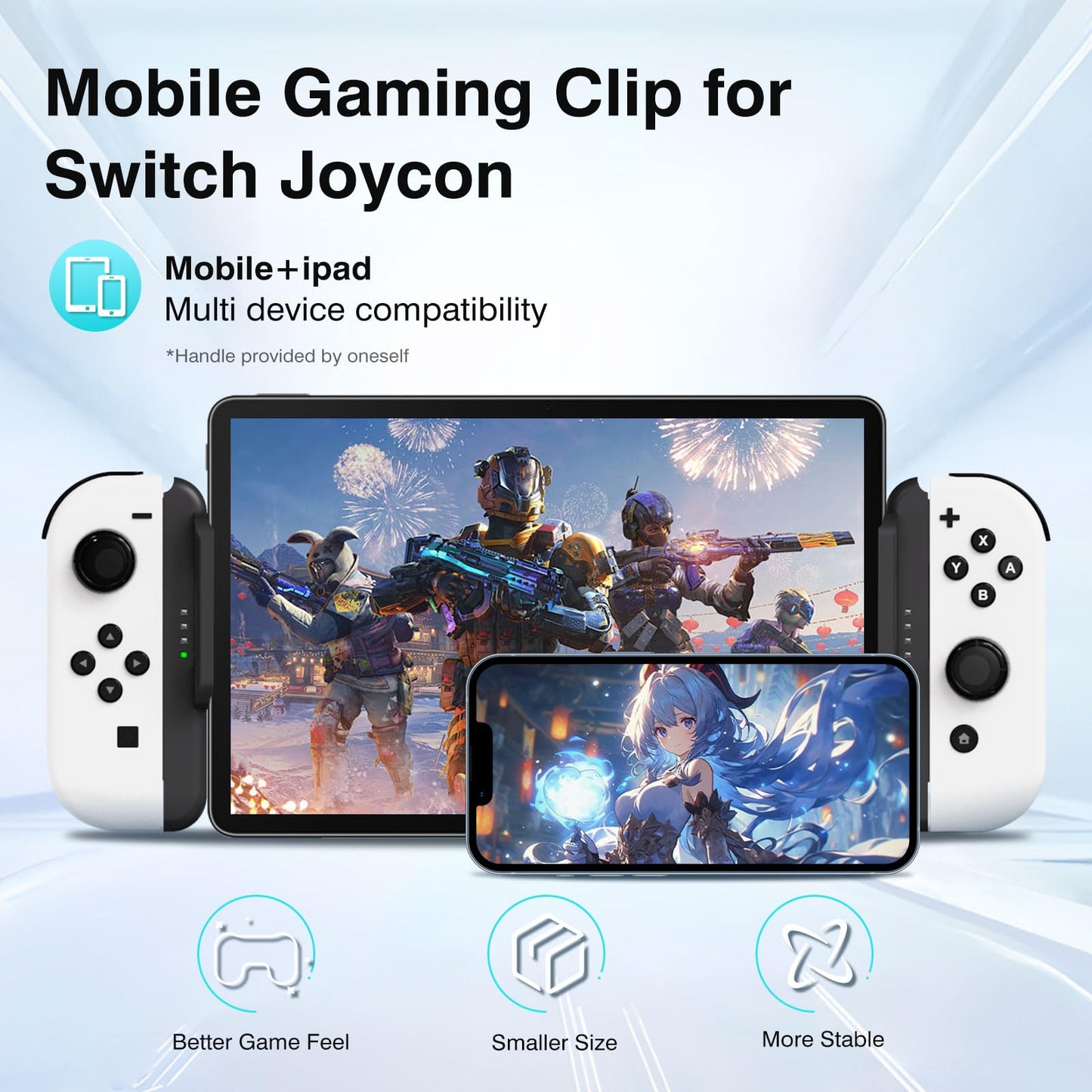 Phistone Magnetic MagSafe Smartphone & Tablet Mount - 360° Rotation, Adjustable Length, Strong Magnetic Hold, Compatible with Nintendo Switch