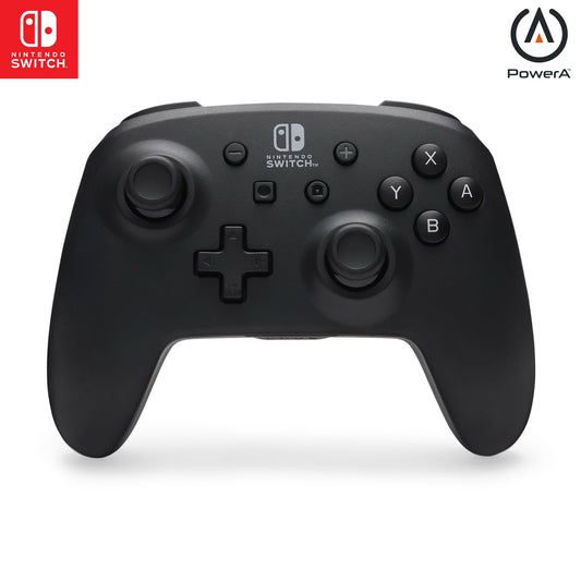 PowerA Wireless Controller - Nintendo Switch/Switch Lite/Switch-OLED Model  Nintendo Switch 2  Jet Black  Gamepad  Bluetooth  Motion Controls  Advanced Gaming Buttons  officially licensed