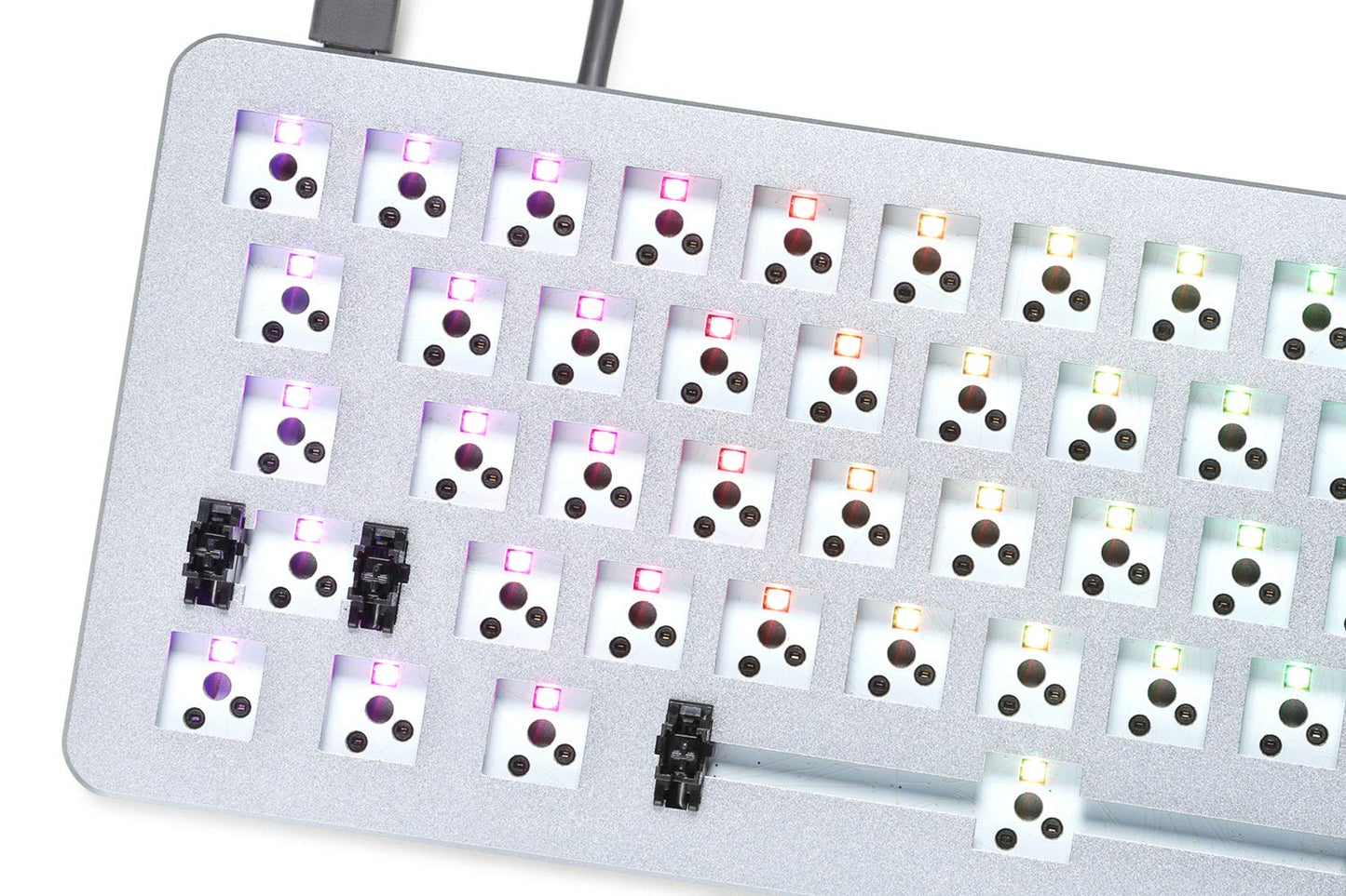 DROP ALT Mechanical Keyboard - 65% Gaming Keyboard, Hot-Swap Switches, RGB Backlighting, Barebones, Space Gray, Model MDX-31827-7