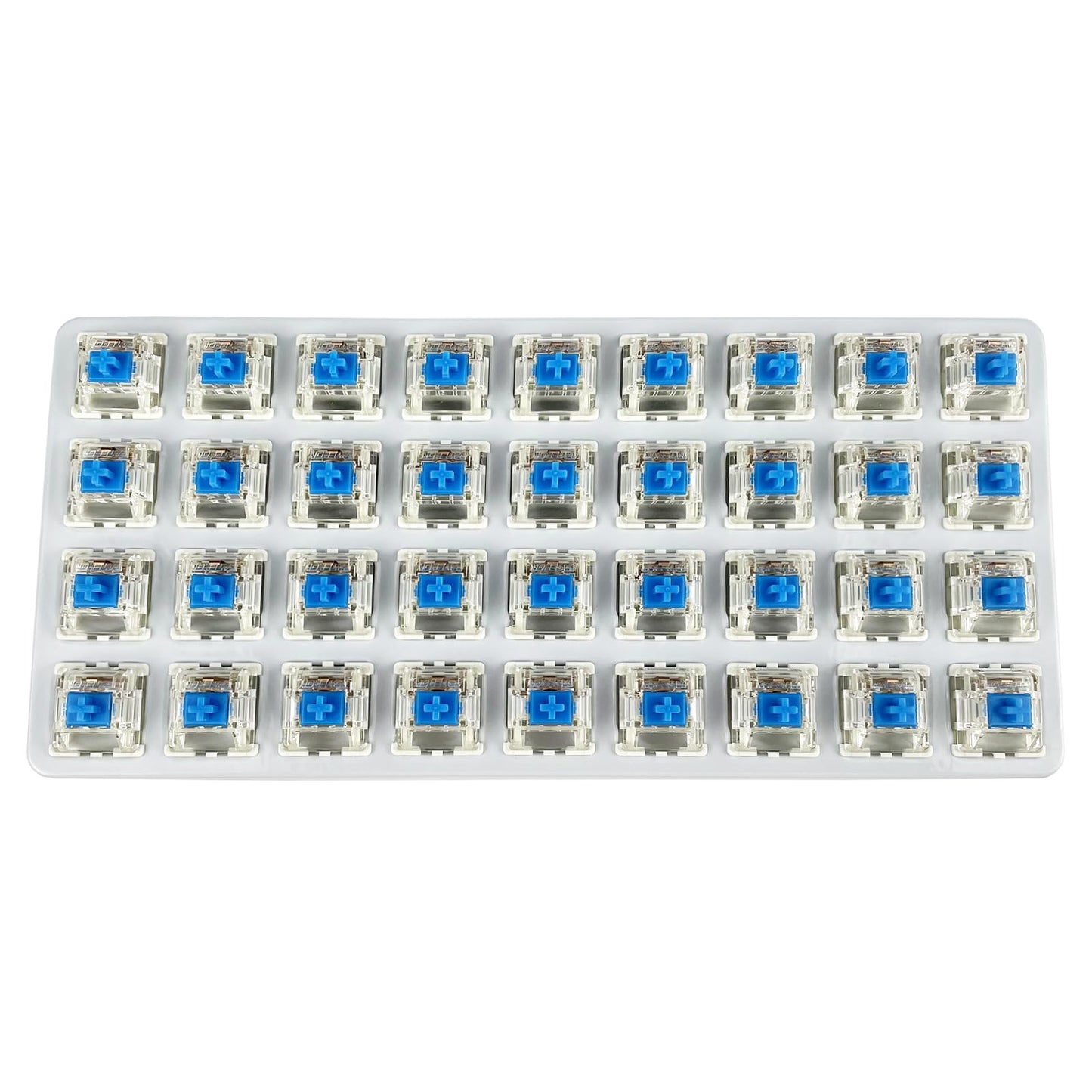DRAOZA G Pro 3.0 Gateron G Blue Pro 3.0 Clicky Switches, 72PCS Pre-Lubed RGB for MX Mechanical Keyboards, Blue