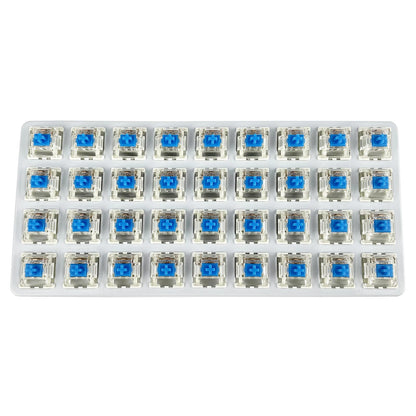 DRAOZA G Pro 3.0 Gateron G Blue Pro 3.0 Clicky Switches, 72PCS Pre-Lubed RGB for MX Mechanical Keyboards, Blue