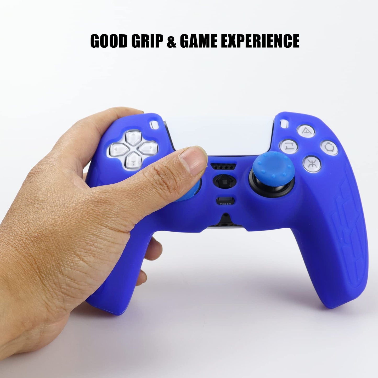 Oiokew Silicone Skin for PS5 Controller - Anti-Slip Cover Case with 10 Joystick Grips - Color: PS5 Controller #9