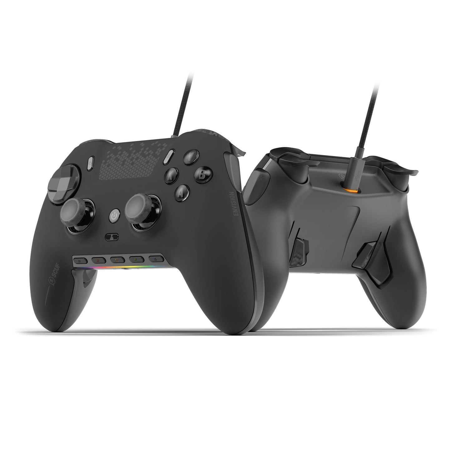 SCUF ENVISION V1 (2023) Wired PC Gaming Controller - Five Remappable G-Keys - Remappable Back Paddles - iCUE Compatible - Black