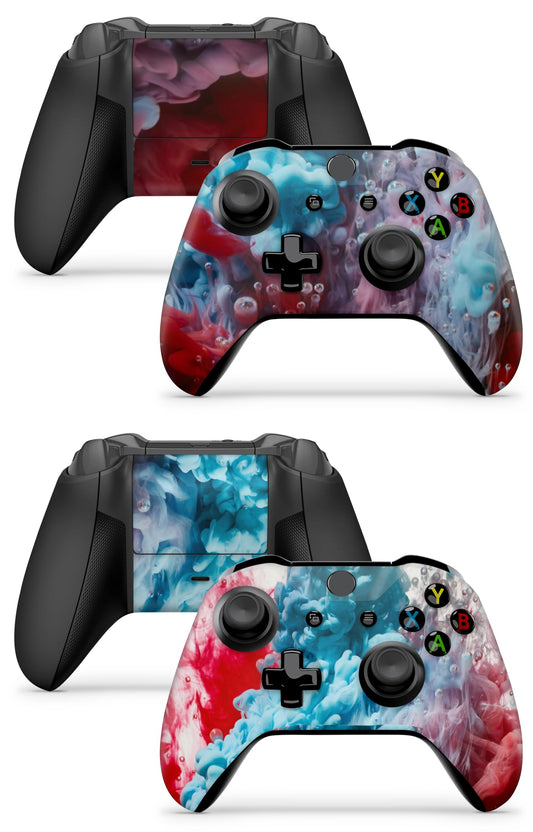 GNG Colour Explosion 2 x Controller Skin Decal Sticker Skins Compatible with Xbox One X