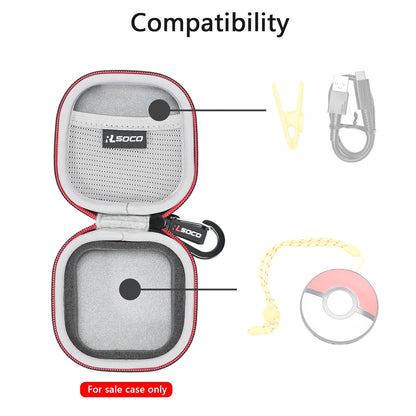 RLSOCO Carrying Case for Pokemon GO Plus - Black, Model RL-pokeplus1, Durable Protection for Gaming Accessories