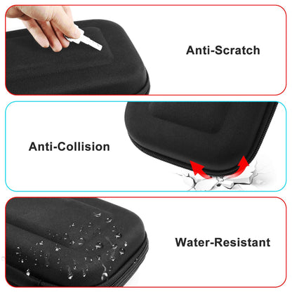 Laimax Accessories Kit for Nintendo Switch - 5 in 1 Black, Includes 2x Steering Wheel, 2x Grip Kit, 1x Travel Case, Model SS-13