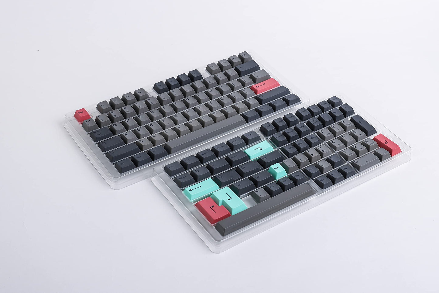 HK GAMING Dye Sublimation PBT Keycap Set | 139 Keys | Cherry Profile | ANSI US Layout | Stealth Dolch Compatible with MX, Gateron, Kailh
