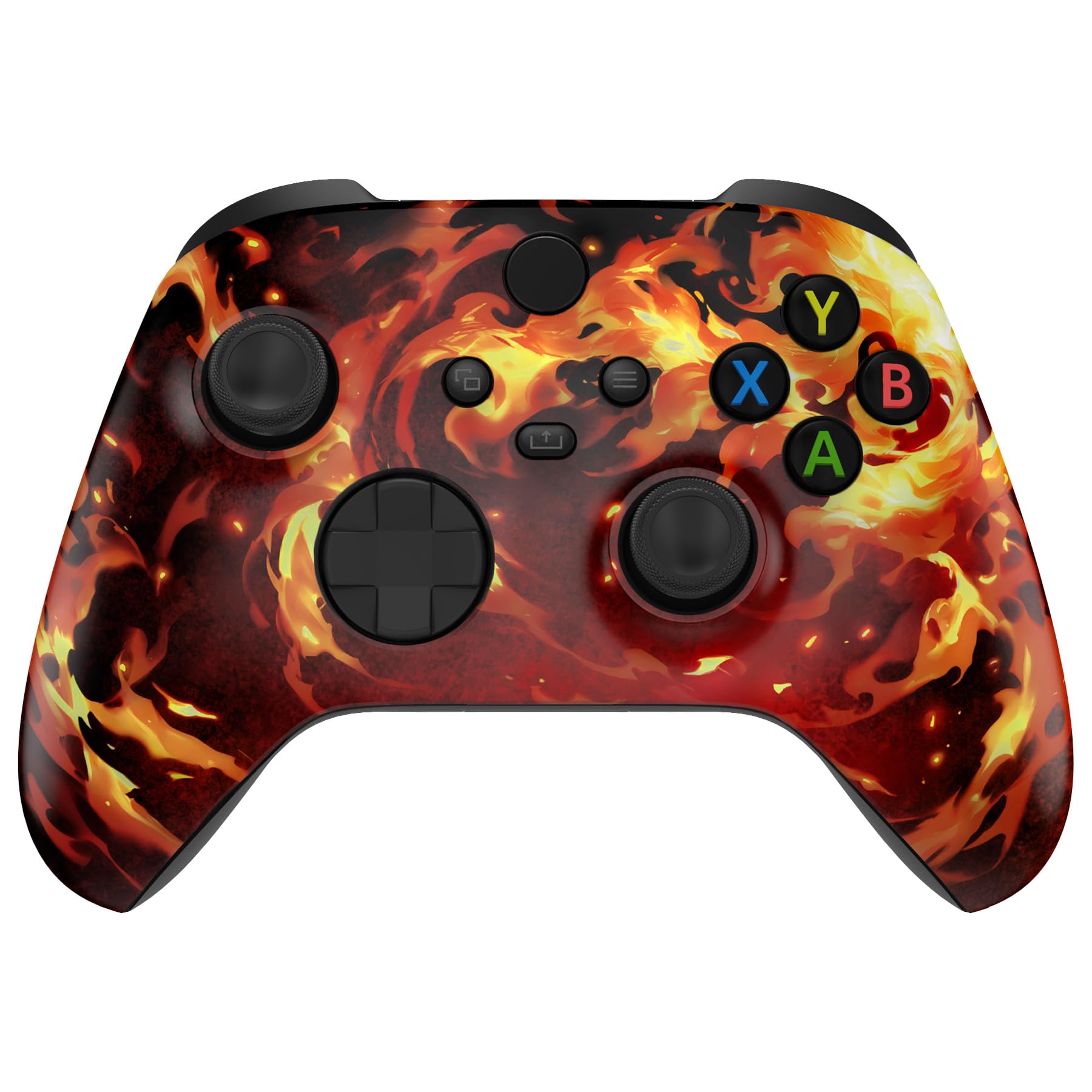 eXtremeRate Custom Shell for Xbox Series X & S Controller - Revitalize Your Controller - Blazing Magic Replacement Accessories Front Housing Cover for Xbox Core Controller [Control NOT Included]