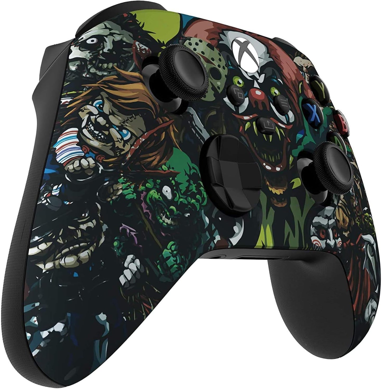 Custom Controllerzz Wireless Controller for Xbox Series X/S & One - Soft Touch Feel, Scary Party Design