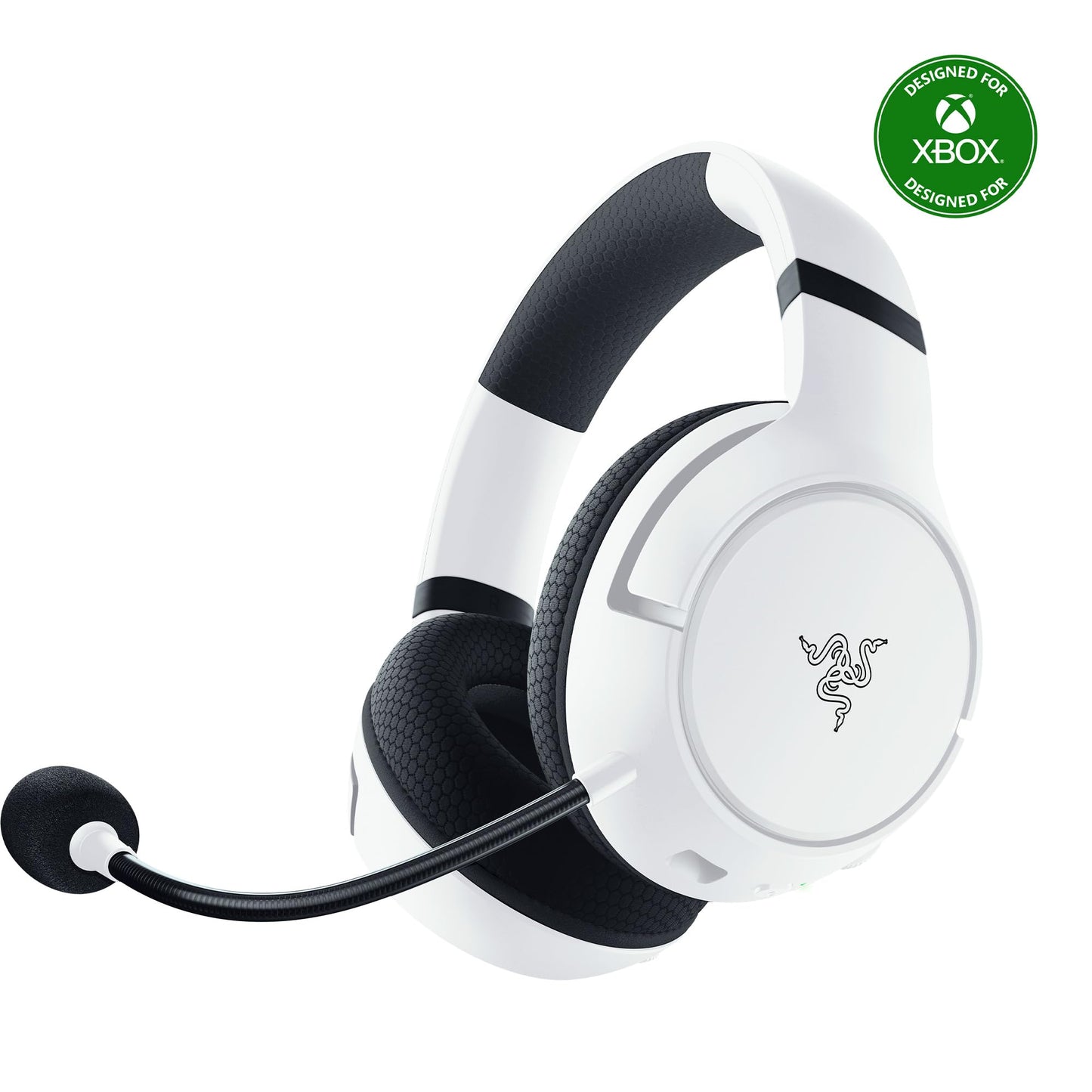 Razer Kaira Wireless Gaming Headset for Xbox - Triforce 50mm Drivers, Cardioid Mic, White, Model RZ04-03480200-R3U1