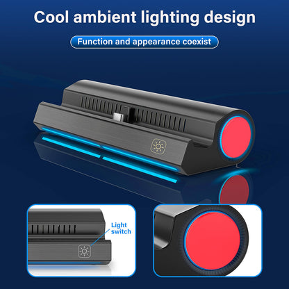 rapell TV Dock Station for Nintendo Switch/OLED - LAN Port, HDMI Adapter, USB 3.0 - Model W101DA