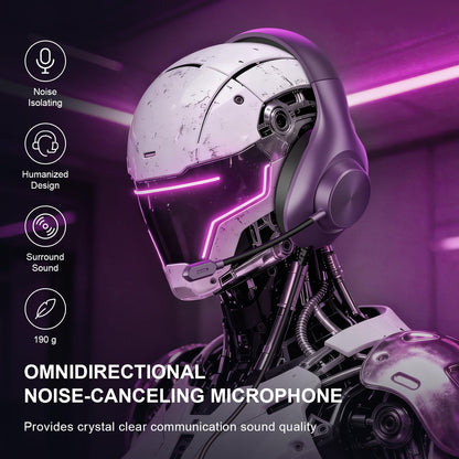 YOTMS Gaming Headset H-7, Wired 7.1 Surround Sound, Noise Cancelling Mic, Purple, Compatible with PS5/PS4/PC/Xbox Series X/S/Switch