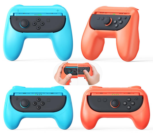 [Both for Switch 2 and 1] FYOUNG Grips for Nintendo Switch 2/1/OLED Controller  Handle Holder for Joycon 2&for Joy con  Dual Size Comfort Ergonomic Grip for Kids&Adults  Family Gaming Accessories