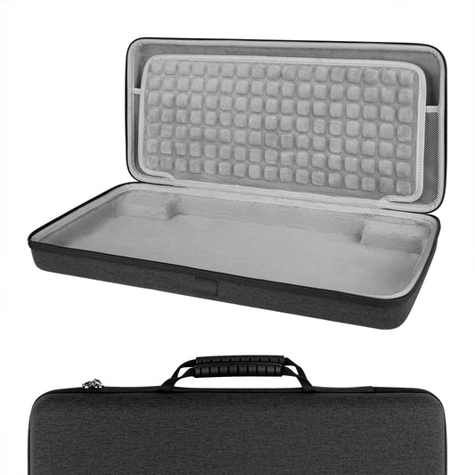 GEEKRIA Full Size Hard Shell Keyboard Case for 104-108 Key RGB Mechanical Keyboards, Grey, Model SMPJ169-06