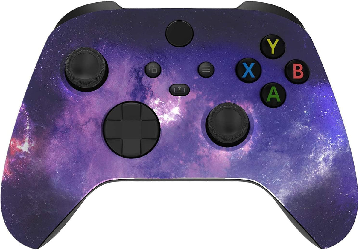 Custom Controller for Xbox Series X/S - One - PC - Custom Gaming Controller -Soft Shell for Comfort Grip X (Galaxy)