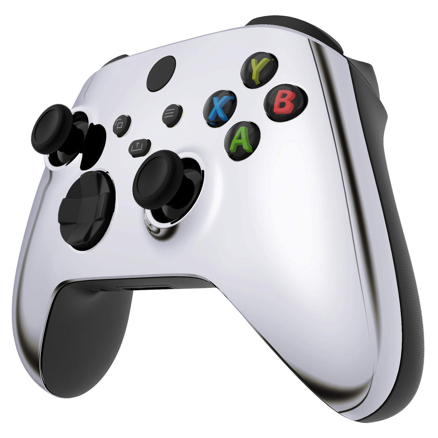 eXtremeRate Custom Shell for Xbox Controller - Chrome Silver Plastic Faceplate Model FX3D402 for Series X & S